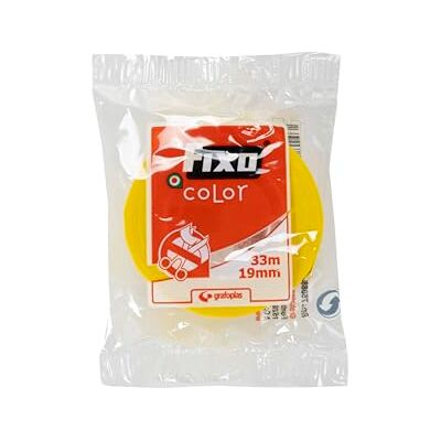 FIXO Ruban adhésif 19 mm x 33 mm, jaune FIXO Ruban adhésif 19 mm x 33 mm, jaune