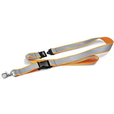 Durable 869209 Lacet Textile Réfléchissant avec Mousqueton et Sécurité Anti-Étranglement, 1 Pièce, Orange Durable 869209 Lacet Textile Réfléchissant avec Mousqueton et Sécurité Anti-Étranglement, 1 Pièce, Orange