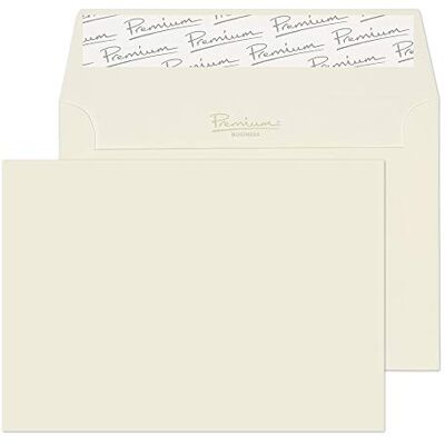 Blake Premium Business C6 114 x 162 mm 120 g/m² Enveloppes Bande Adhésive (35154) Haut Blanc Tissé Boîte de 25 Blake Premium Business C6 114 x 162 mm 120 g/m² Enveloppes Bande Adhésive (35154) Haut Blanc Tissé Boîte de 25