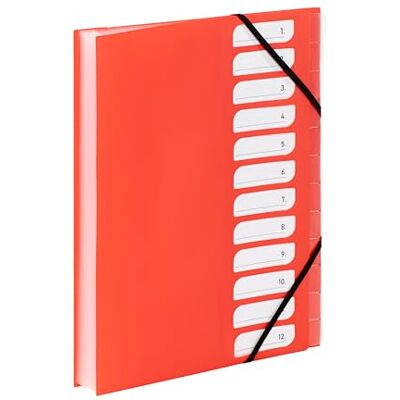 Viquel Trieur Document A4 avec 12 Compartiments Organisateur de bureau extensible Porte document A4 avec index Fermeture par élastique Gamme FEEL'EASY Orange Viquel Trieur Document A4 avec 12 Compartiments Organisateur de bureau extensible Porte document A4 avec index Fermeture par élastique Gamme FEEL'EASY Orange