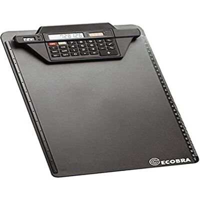 Ecobra 792250 Porte-bloc avec rail de serrage pour calculatrice Noir Ecobra 792250 Porte-bloc avec rail de serrage pour calculatrice Noir
