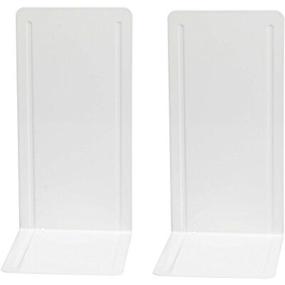 WEDO 1021200 Lot de 2 Serre-livres Blanc WEDO 1021200 Lot de 2 Serre-livres Blanc