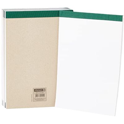 BRUNNEN Lot de 10 bloc-notes perforés A5 non lin 50 feuilles BRUNNEN Lot de 10 bloc-notes perforés A5 non lin 50 feuilles