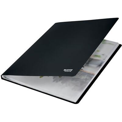 Leitz 46770095 Porte-vues A4 avec 40 pochettes en plastique fixes, capacité de 80 feuilles, 100% recyclable, gamme de recyclage, noir Leitz 46770095 Porte-vues A4 avec 40 pochettes en plastique fixes, capacité de 80 feuilles, 100% recyclable, gamme de recyclage, noir