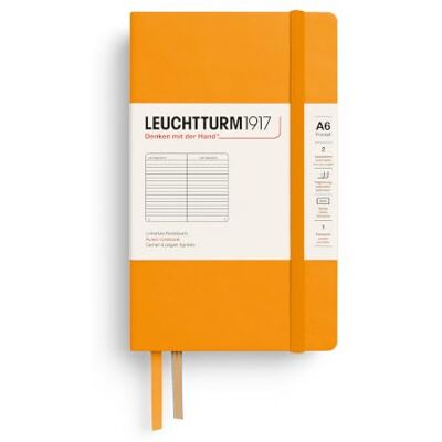 LEUCHTTURM1917 365627 Carnet Pocket (A6), Couverture rigide, 187 pages numérotées, Rising Sun, ligné LEUCHTTURM1917 365627 Carnet Pocket (A6), Couverture rigide, 187 pages numérotées, Rising Sun, ligné