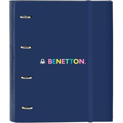 safta Benetton Cool Classeur 4 anneaux de 35 cm avec 100 feuilles A4, idéal pour enfants de différents âges, confortable et polyvalent, qualité et résistance, 27 x 3,5 x 32 cm, couleur bleu marine, safta Benetton Cool Classeur 4 anneaux de 35 cm avec 100 feuilles A4, idéal pour enfants de différents âges, confortable et polyvalent, qualité et résistance, 27 x 3,5 x 32 cm, couleur bleu marine,