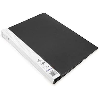 Waytex 931331N Protège Documents A4 40 vues Premium en Polypropylène Opaque Identifiable 20 Pochettes transparentes Noir Waytex 931331N Protège Documents A4 40 vues Premium en Polypropylène Opaque Identifiable 20 Pochettes transparentes Noir