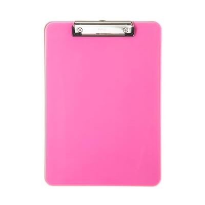 MAUL Porte-bloc A4 neon rose transparent pince solide format vertical pratique, maintien jusqu’à 80 feuilles, œillet de suspension, surface rigide, style néon MAUL Porte-bloc A4 neon rose transparent pince solide format vertical pratique, maintien jusqu’à 80 feuilles, œillet de suspension, surface rigide, style néon