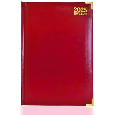G4GADGET Agenda 2025 de luxe 2025 avec couverture rigide et bords dorés Bordeaux/rouge G4GADGET Agenda 2025 de luxe 2025 avec couverture rigide et bords dorés Bordeaux/rouge