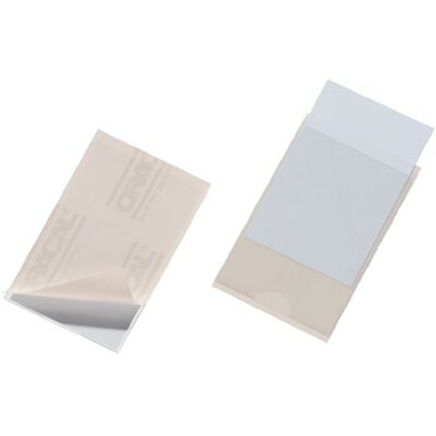 Durable 807919 Sachet de 10 Pochettes adhésives pour Carte de visite 57 x 90 mm Durable 807919 Sachet de 10 Pochettes adhésives pour Carte de visite 57 x 90 mm