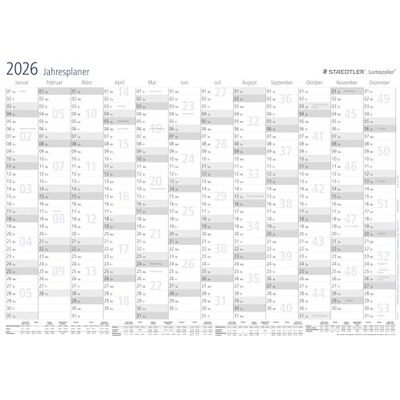 Staedtler Lumocolor 641 YPA3DE Calendrier mural annuel 2025 avec stylo et pince autocollante Format A3 Staedtler Lumocolor 641 YPA3DE Calendrier mural annuel 2025 avec stylo et pince autocollante Format A3
