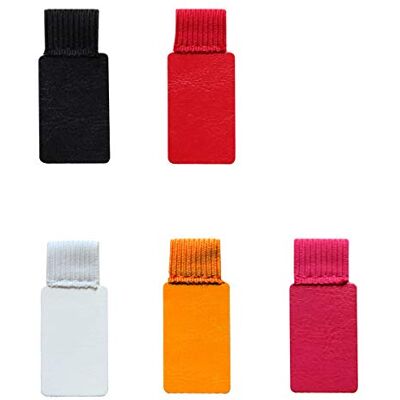 Rmeet Lot de 5 porte-stylos autocollants Forme rectangulaire En cuir Pour ordinateur portable, calendrier Couleur Rmeet Lot de 5 porte-stylos autocollants Forme rectangulaire En cuir Pour ordinateur portable, calendrier Couleur