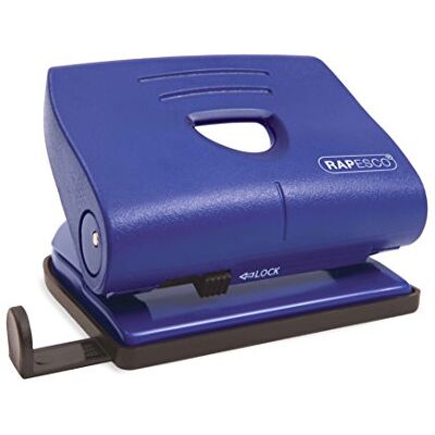Rapesco PF8700L1 Perforatrice à 2 Trous 820-P, Capacité 22 Feuilles, Bleu Rapesco PF8700L1 Perforatrice à 2 Trous 820-P, Capacité 22 Feuilles, Bleu