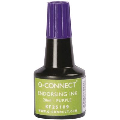 Q-Connect Couleur du tampon : violet 28 ml Q-Connect Couleur du tampon : violet 28 ml