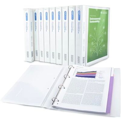 Rapesco 0717 Classeur de Présentation à 4 Anneaux, A4, Lot de 10 Dos de 35 mm, Transparent Rapesco 0717 Classeur de Présentation à 4 Anneaux, A4, Lot de 10 Dos de 35 mm, Transparent