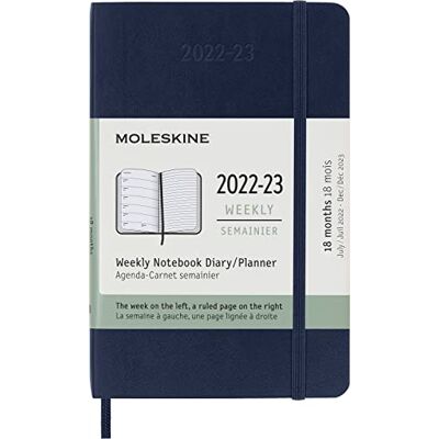 Moleskine 2023 18MONTH WEEKLY POCKET SOF: 1 Wo = 1 Seite, rechts linierte Seite, Soft Cover Moleskine 2023 18MONTH WEEKLY POCKET SOF: 1 Wo = 1 Seite, rechts linierte Seite, Soft Cover