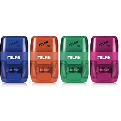 MILAN 4703116 Présentoir 16 taille-crayons + gomme Compact MILAN 4703116 Présentoir 16 taille-crayons + gomme Compact