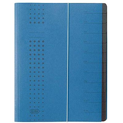 Elba Chemise à Élastique Chic A4 Bleu Foncé Compartiments 1-12 Carton (42496 Bleu Foncé) Elba Chemise à Élastique Chic A4 Bleu Foncé Compartiments 1-12 Carton (42496 Bleu Foncé)