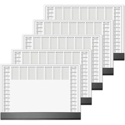 Sigel Lot de 5 sous-main H7365/5 Calendrier hebdomadaire et 2 ans Design bureau Format A2 (59,5 x 41 cm) Avec bande de protection Noir et blanc 5 x 40 feuilles Sigel Lot de 5 sous-main H7365/5 Calendrier hebdomadaire et 2 ans Design bureau Format A2 (59,5 x 41 cm) Avec bande de protection Noir et blanc 5 x 40 feuilles