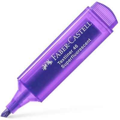 Faber-Castell Faber Castell 154636 Surligneur Textliner 1546, Violet Faber-Castell Faber Castell 154636 Surligneur Textliner 1546, Violet