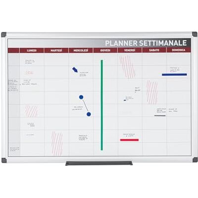 Bi-Office Planning magnétique hebdomadaire, 90 x 60 cm Bi-Office Planning magnétique hebdomadaire, 90 x 60 cm