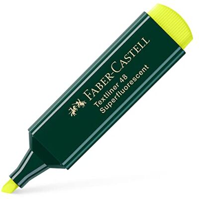 Faber-Castell 154807 Surligneur TEXTLINER 48, jaune Faber-Castell 154807 Surligneur TEXTLINER 48, jaune