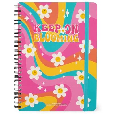 Legami Grand agenda hebdomadaire à spirale, 12 mois, de janvier 2025 à décembre 2025, planificateur pliable 2025/2026, fermeture avec élastique, poche finale, répertoire, 15 x 21 cm, Daisy Legami Grand agenda hebdomadaire à spirale, 12 mois, de janvier 2025 à décembre 2025, planificateur pliable 2025/2026, fermeture avec élastique, poche finale, répertoire, 15 x 21 cm, Daisy