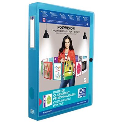 Elba Boite Oxford Polyvision 24X32 D40 PP Bleu Elba Boite Oxford Polyvision 24X32 D40 PP Bleu