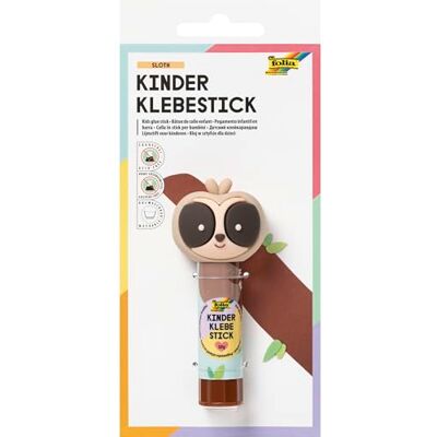 Folia 2413-Kinder Klebestick Sloth, 10 g, bâton incolore avec Motif Paresseux et Capuchon 3D, sans Acide ni solvant, Colle pour Papier et Carton, Glue, Colorless Folia 2413-Kinder Klebestick Sloth, 10 g, bâton incolore avec Motif Paresseux et Capuchon 3D, sans Acide ni solvant, Colle pour Papier et Carton, Glue, Colorless