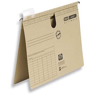 Elba 100560134 lot de 50 dossiers suspendus vertic ultimate-crochet, en carton 230 g/m², format a4 (lot de 50) Elba 100560134 lot de 50 dossiers suspendus vertic ultimate-crochet, en carton 230 g/m², format a4 (lot de 50)