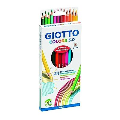 Giotto Colors 3.0 Etui 24 crayons de couleur Giotto Colors 3.0 Etui 24 crayons de couleur