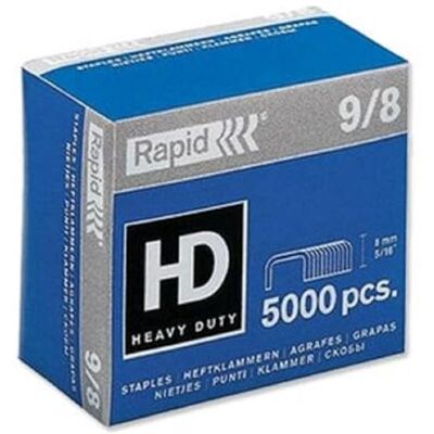 Rapid 24871000 Boîte de 5000 Agrafes 9/8 mm Galva Rapid 24871000 Boîte de 5000 Agrafes 9/8 mm Galva