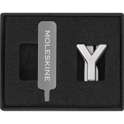 Moleskine Pins pour Carnet ou Agenda Lettre Y, Épingle Lettres, Personnalisez la Fermeture avec un Élastique, Idées de Cadeaux Personnalisés, Couleur Argent Moleskine Pins pour Carnet ou Agenda Lettre Y, Épingle Lettres, Personnalisez la Fermeture avec un Élastique, Idées de Cadeaux Personnalisés, Couleur Argent