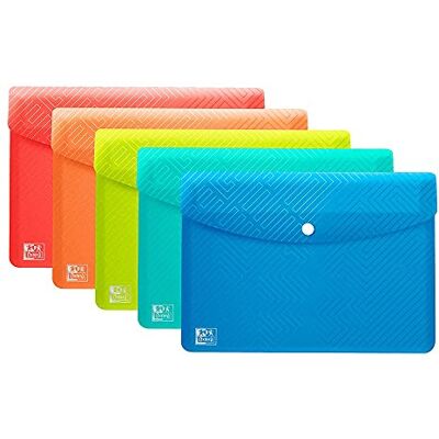 Oxford Enveloppe A6 PP Urban couleur assortie Oxford Enveloppe A6 PP Urban couleur assortie