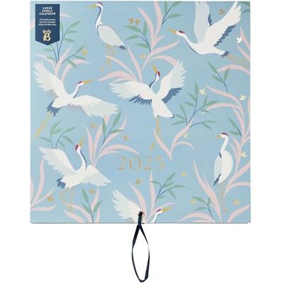 Busy B Grand calendrier mural familial 2025 – Motif oiseaux bleus avec 5 colonnes et poches de rangement – Calendrier mensuel 2025 pour familles occupées avec autocollants à code couleur – 30,5 x 30,5 Busy B Grand calendrier mural familial 2025 – Motif oiseaux bleus avec 5 colonnes et poches de rangement – Calendrier mensuel 2025 pour familles occupées avec autocollants à code couleur – 30,5 x 30,5