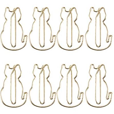 Oumefar Trombone de chat de forme spéciale Clip signet Clip papier Unique élégant multi fonction signet bureau étudiant Oumefar Trombone de chat de forme spéciale Clip signet Clip papier Unique élégant multi fonction signet bureau étudiant