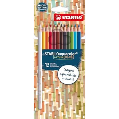STABILO - aquacolor NatureCOLORS - Multicolore - Crayons couleur Pencils STABILO - aquacolor NatureCOLORS - Multicolore - Crayons couleur Pencils