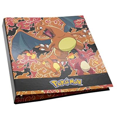 CYPBRANDS Pokemon® Classeur 4 anneaux Charmander, fournitures scolaires, classeur, carpesan, trieur, couleur orange, produit officiel (CyP Brands), orange, Normal, Traditionnel CYPBRANDS Pokemon® Classeur 4 anneaux Charmander, fournitures scolaires, classeur, carpesan, trieur, couleur orange, produit officiel (CyP Brands), orange, Normal, Traditionnel