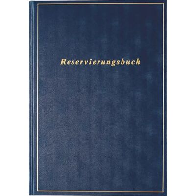 rido/idé Carnet de réservation (2025), 2 pages = 1 jour, A4, 816 pages, couverture en balacron, bleu foncé rido/idé Carnet de réservation (2025), 2 pages = 1 jour, A4, 816 pages, couverture en balacron, bleu foncé
