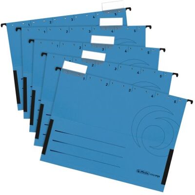 herlitz A4 Dossier de suspension Pochette Bleu (5 unités) herlitz A4 Dossier de suspension Pochette Bleu (5 unités)
