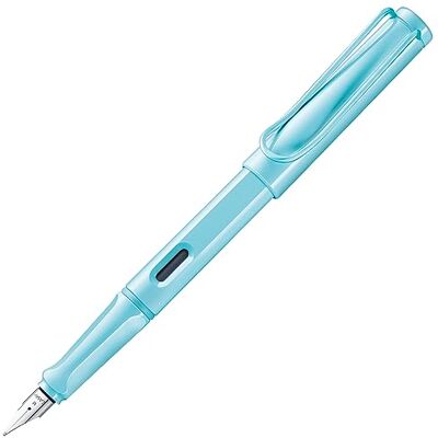 Lamy safari aquasky Stylo Plume avec grip ergonomique et plume acier poli en taille F matière plastique robuste ASA avec cartouche T 10 bleu Droitier Lamy safari aquasky Stylo Plume avec grip ergonomique et plume acier poli en taille F matière plastique robuste ASA avec cartouche T 10 bleu Droitier