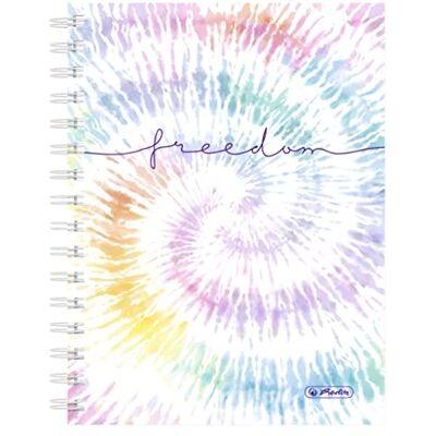 herlitz New Batic Freedom Carnet à spirales 100 pages quadrillées Format A5 herlitz New Batic Freedom Carnet à spirales 100 pages quadrillées Format A5