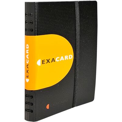 EXACOMPTA Réf. 75034E Porte-cartes de visite amovible à spirales Exacard livré avec 20 pochettes détachables capacité 120 cartes fermeture par élastique format à classer 85x55 mm EXACOMPTA Réf. 75034E Porte-cartes de visite amovible à spirales Exacard livré avec 20 pochettes détachables capacité 120 cartes fermeture par élastique format à classer 85x55 mm