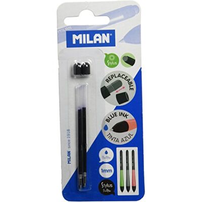 MILAN BWM10326 Stylus Blister Deux Pointeurs/Pièces de rechange pour stylo MILAN BWM10326 Stylus Blister Deux Pointeurs/Pièces de rechange pour stylo
