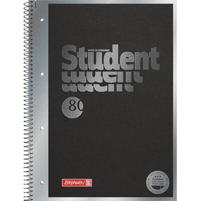 BRUNNEN Cahier ligné de qualité supérieure pour étudiant « Hardwired » Format A4 BRUNNEN Cahier ligné de qualité supérieure pour étudiant « Hardwired » Format A4