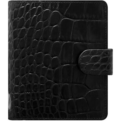 Filofax Organiseur classique Croc Pkt Ebony 2026 Filofax Organiseur classique Croc Pkt Ebony 2026