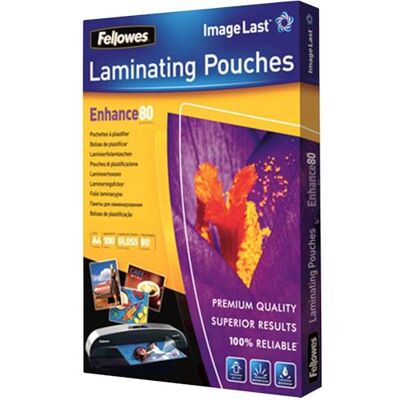 Fellowes Fundas de Plastificar A4 Brillo 100 Unidades Fellowes Fundas de Plastificar A4 Brillo 100 Unidades