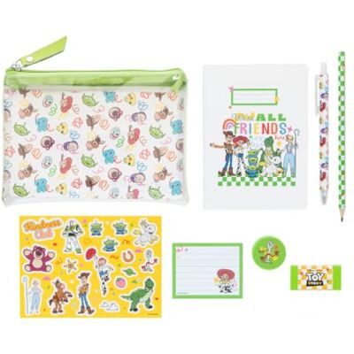 Grupo Erik Set de Papeterie Disney Toy Story, Fournitures Kawaii Inclut : Carnet A6, Stickers, Blocs de Notes Adhésives, Stylo, Crayon, Gomme et Taille-crayon avec Trousse Grupo Erik Set de Papeterie Disney Toy Story, Fournitures Kawaii Inclut : Carnet A6, Stickers, Blocs de Notes Adhésives, Stylo, Crayon, Gomme et Taille-crayon avec Trousse