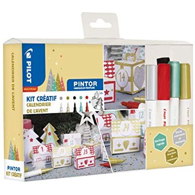 Pilot Pintor Kit Créatif Calendrier de l'Avent + 5 marqueurs peinture Pilot Pintor Kit Créatif Calendrier de l'Avent + 5 marqueurs peinture