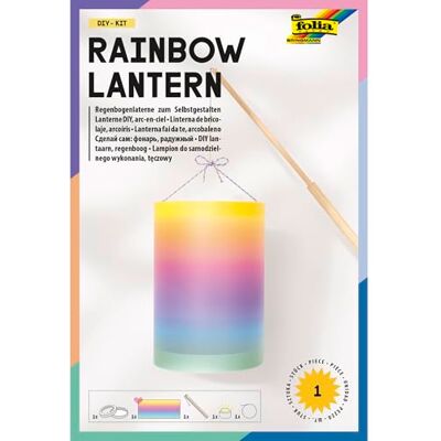 Folia 996-1 Rainbow Lantern Kit de bricolage Environ Ø 15 cm x 22 cm Lanternes Kit de bricolage pour une lanterne aux couleurs arc-en-ciel Avec lumière LED, 2 piles et tampon adhésif Folia 996-1 Rainbow Lantern Kit de bricolage Environ Ø 15 cm x 22 cm Lanternes Kit de bricolage pour une lanterne aux couleurs arc-en-ciel Avec lumière LED, 2 piles et tampon adhésif